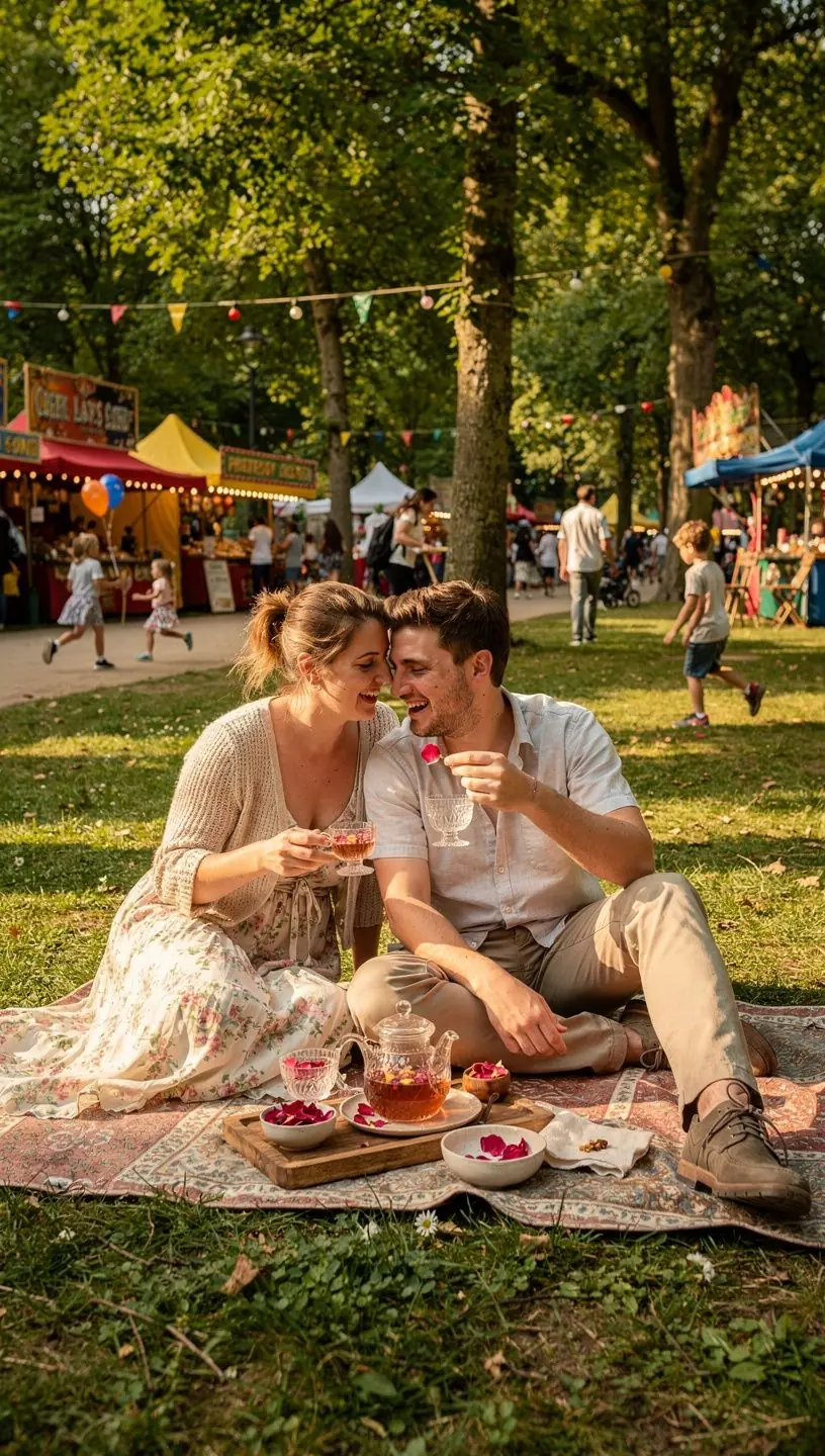 Plante de rose en pleine floraison, offrant une palette de couleurs pastel sous un ciel bleu.
