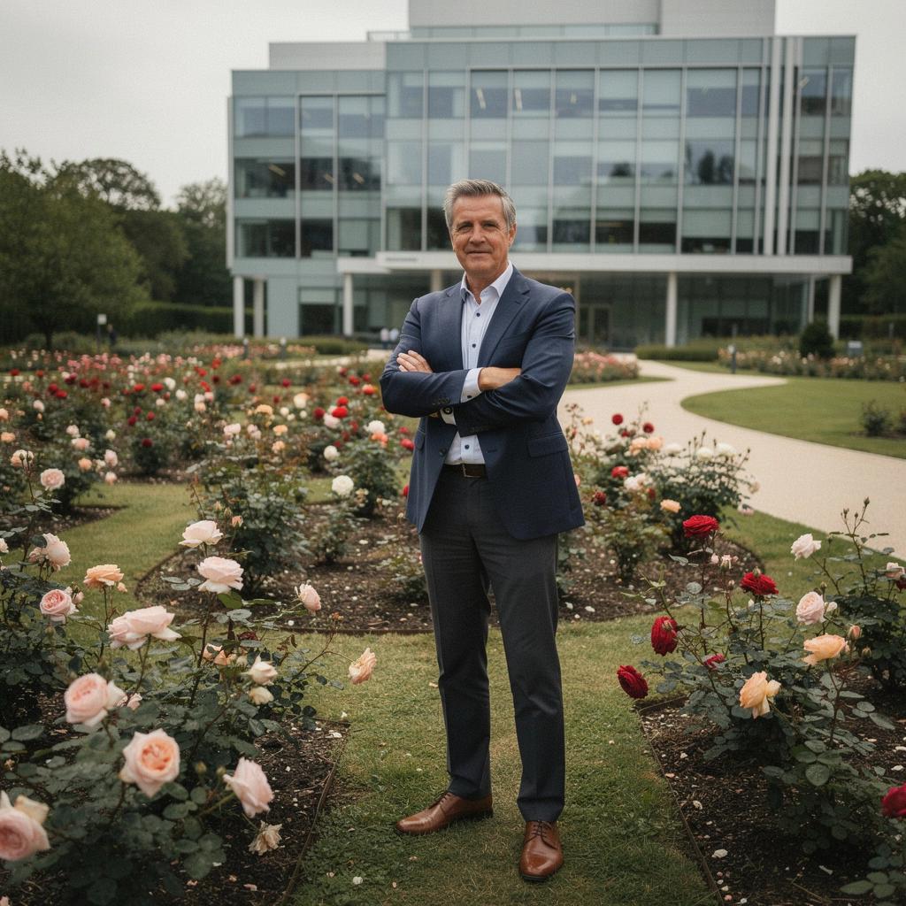 Une scène de détente avec un livre ouvert et une tasse de thé aux roses, évoquant la tranquillité.